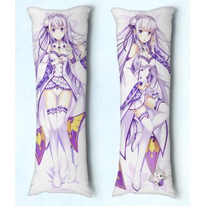 Travesseiro Dakimakura Re zero Emilia 01